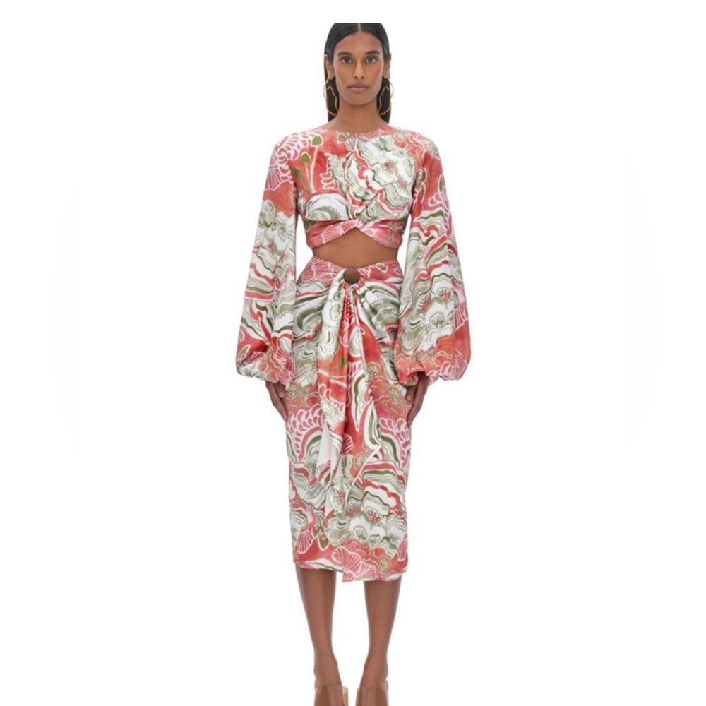 Andrea Iyamah  Elegant Multicolor Cutout Dress